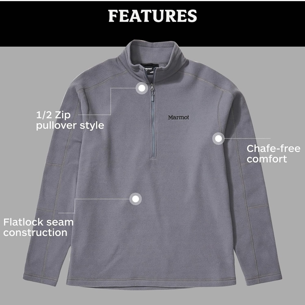 Womans Marmot Rocklin Half Zip Fleece